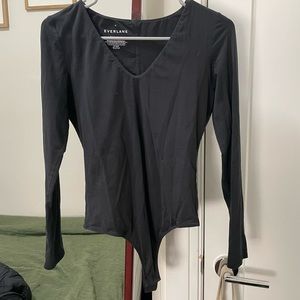 Everlane black thong bodysuit